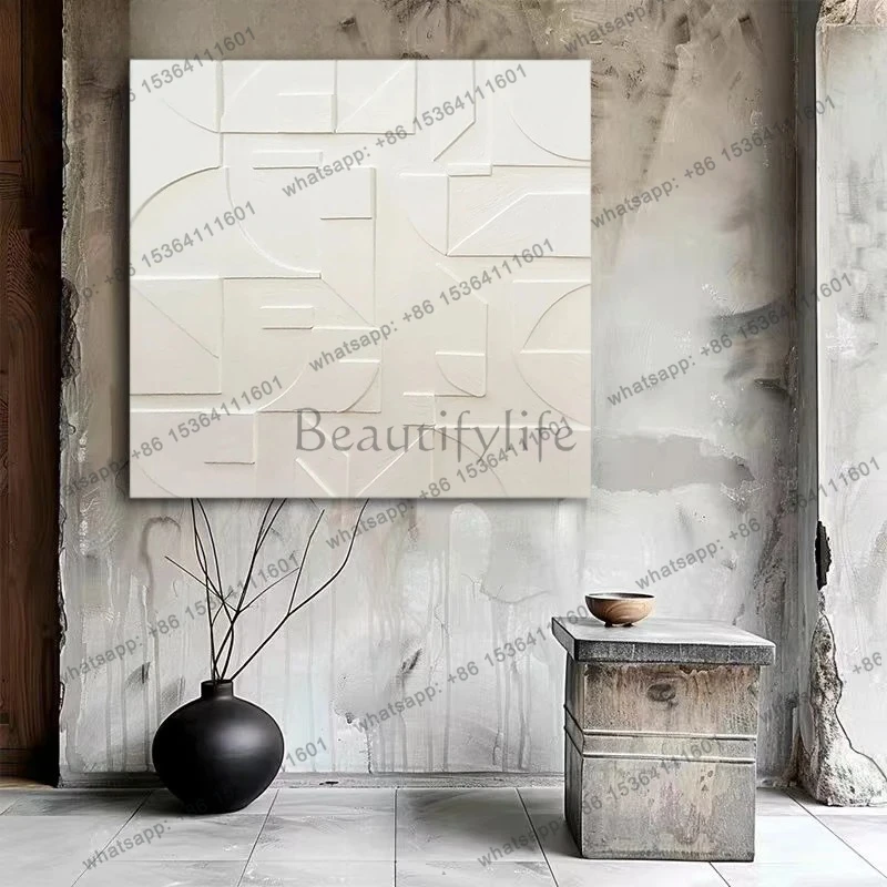 

Modern Minimalist Wood Carving Decorative Painting Three-Dimensional Relief Hanging Painting