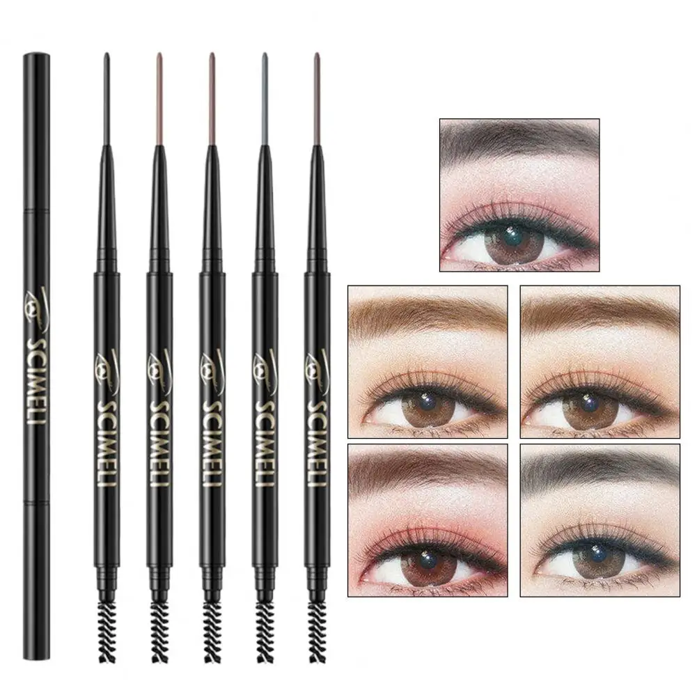 

1.5mm Eyebrow Pencil Sweatproof Double Head Micro Brow Pencil Waterproof Precise Brow Pencil карандаш для бровей maquillaje