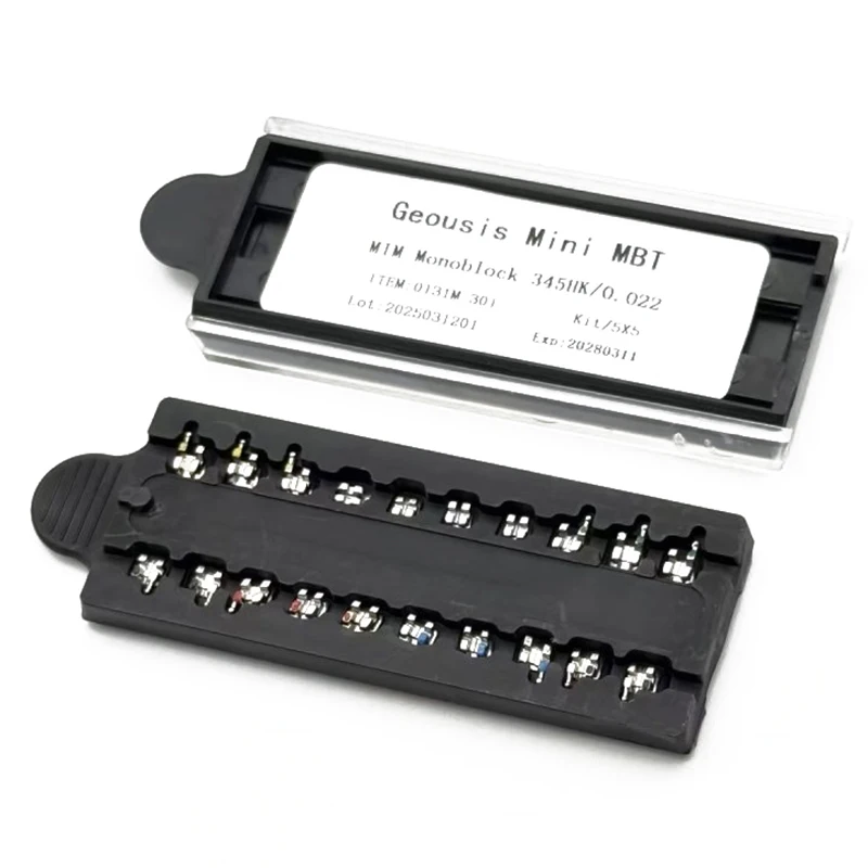 200Pcs/10Boxs Dental Bracket Braces For Teeth Metal Monoblock Mini Roth MBT 022 345 Hook Dentist Treatment Materials