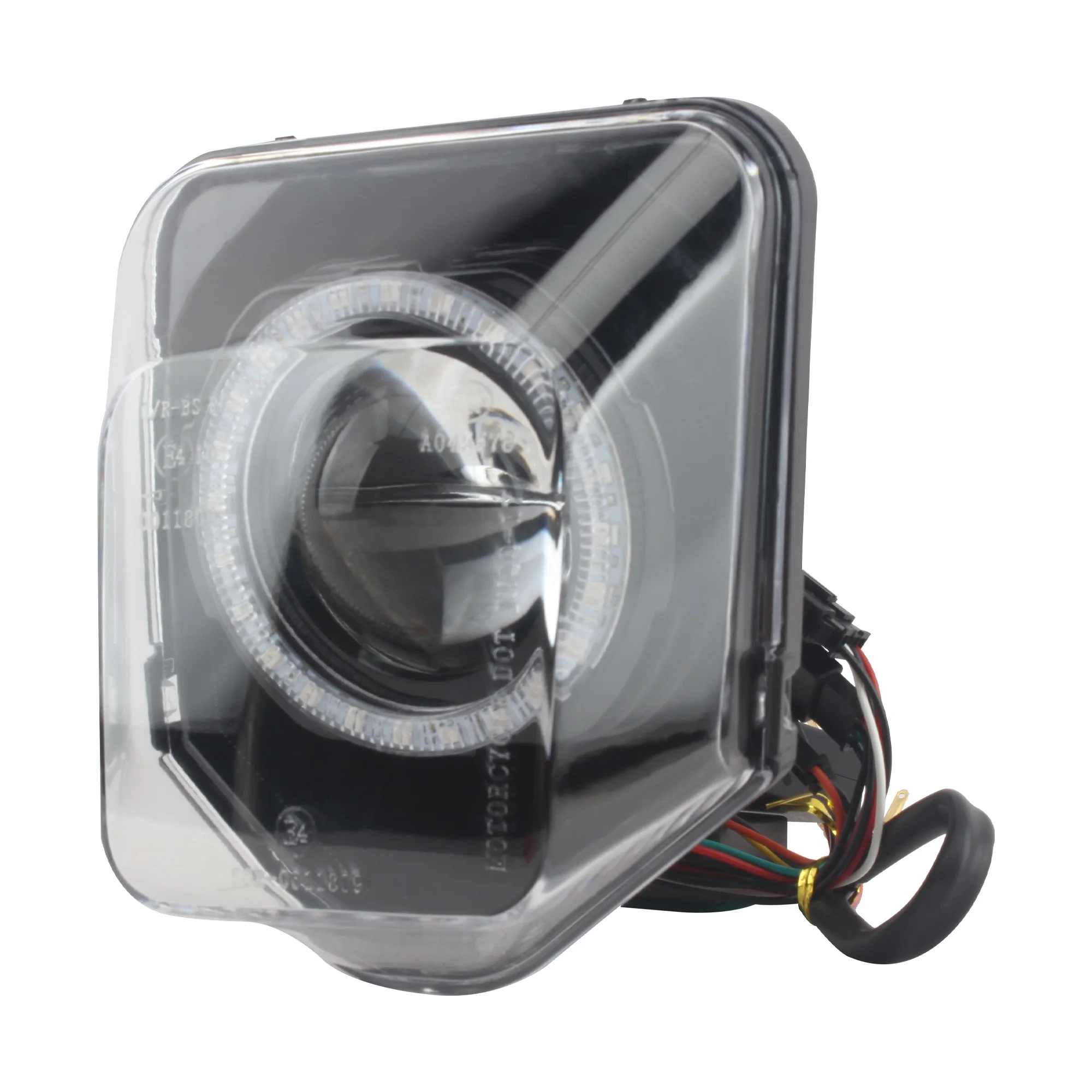 Motocross RGB LED Headlight App Control Angel Eyes For Husqvarna TE 150 250 300 FE 250 350 450 501 701 SM Enduro 2014–2024