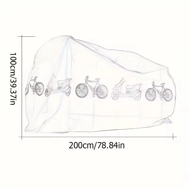 Fahrradausrüstung PEVA-Material Regenfeste Fahrradabdeckung Outdoor Sonnenlichtabdeckung Mountainbikeabdeckung Fahrradausrüstung – Detail 2