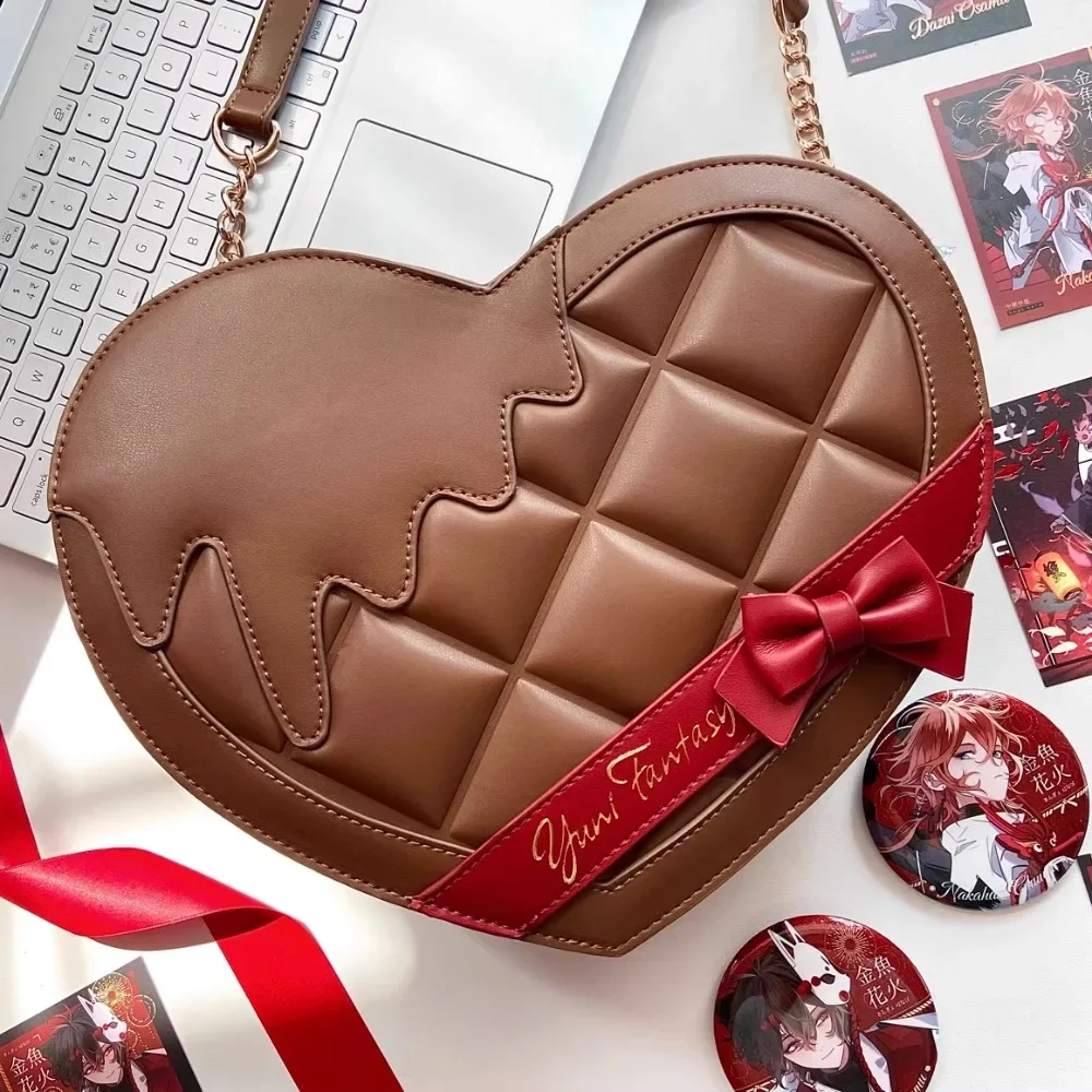 

Transparent Shoulder Bags for Woman Lolita Heart Ita Bag Sweet Cute Kawaii Sac Femme Personality Bolsos De Mujer Chain Bolso