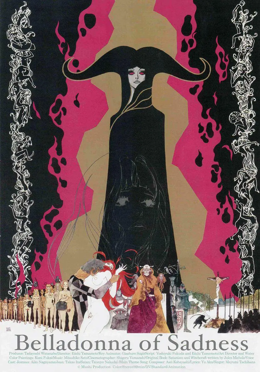 Movie Belladonna of Sadness 1971 Silk Poster custom Home Decorative Wall Painting