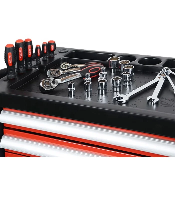 Carrinho de aço da caixa de ferramentas de 27" polegadas para ferramentas de armazenamento do armazém