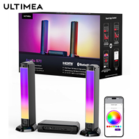 ULTIMEA 180W 5.0 Sound Bar for tv, PC SoundBar with RGB for Home Theater, Detachable Soundbar with App Control, HDMI-ARC/Opt/AUX