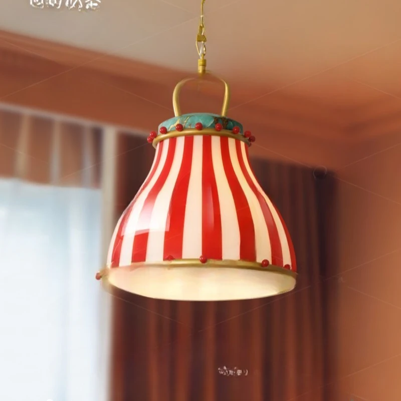 

Люстра для ресторана, абажур из глазурованного стекла, обеденный стол и барное украшение, окружающий свет