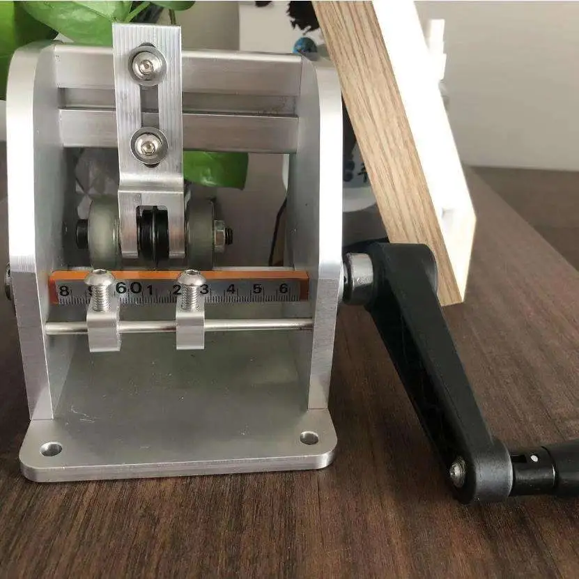 Portable Manual Edge Band Splitting Machine 50/70mm, Micro Edge Banding Slitting Cutting Tool for PVC Wood Veneer Edge Strip