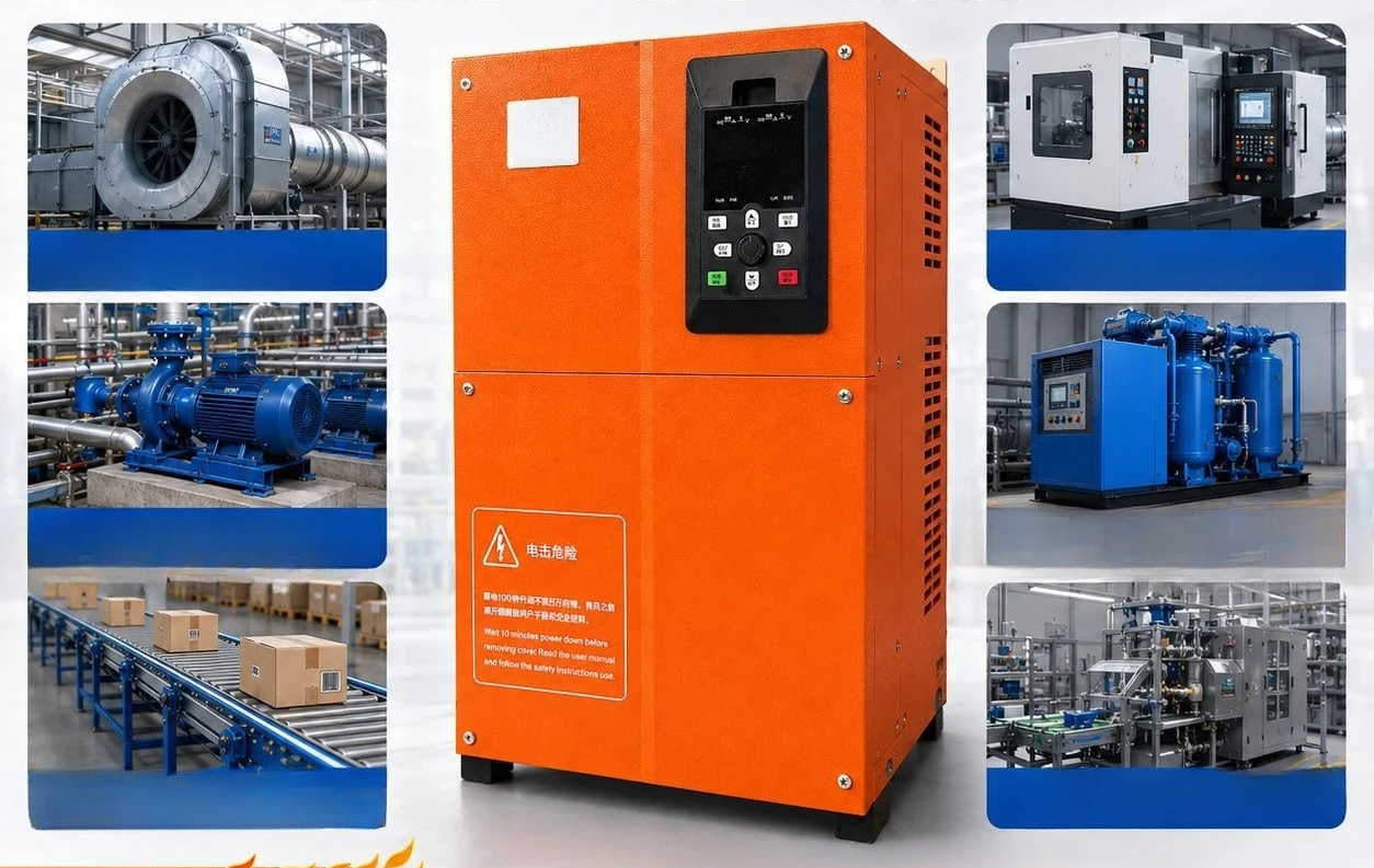 Factory Direct Compatible with Three Phase 380V Heavy Duty Vector Inverter 1.5-500 kW Motor Fan Water Pump Governor