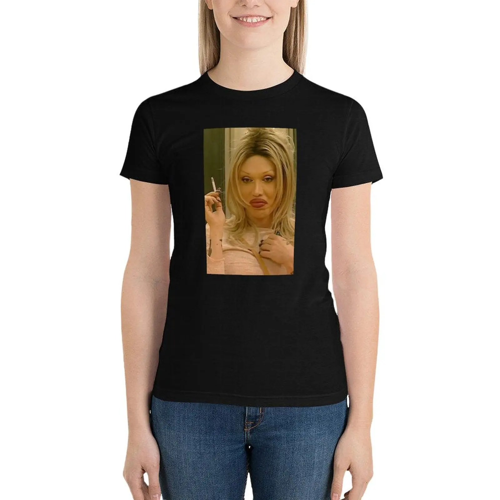 TV ICONS- PETE BURNS T-Shirt Blouse plus size tops animal print shirt for girls Women clothing