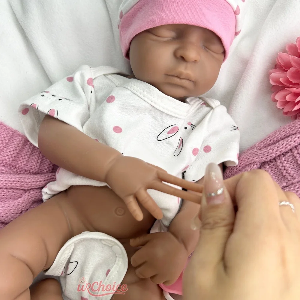 44 cm completamente morbido bocca aperta ragazza realistica in silicone rinato bambino impermeabile coccolone bambola comfort per regalo di Natale da collezione