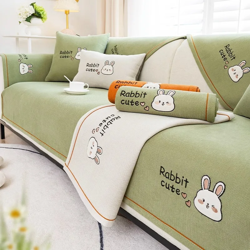 Sofa Cushion Non-slip Seat Cushion Backrest Towel French Retro New Four-season Universal Sofa Cover Cover Cloth Seat Cushion