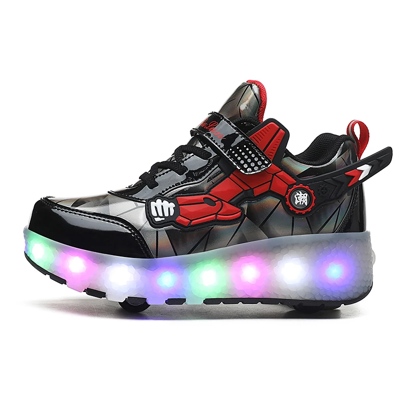 Inline roller skates Fashion wheel shoes children\'s outdoor trend multi-functional sneakers