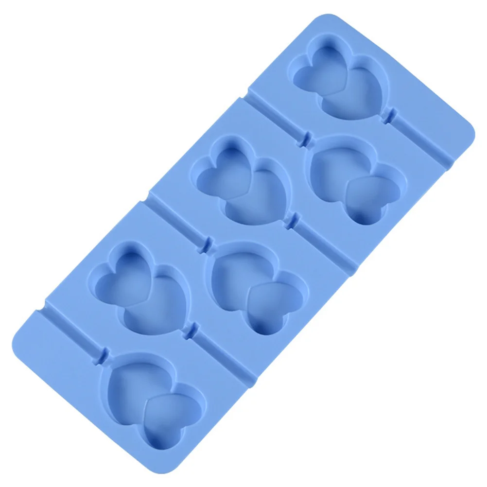 

Silicone Lollipop Molds 6-Cavity Candy Mold For Chocolate Hard Candies Gummy Ice Crayons Approved Baking Kit Non-Stick