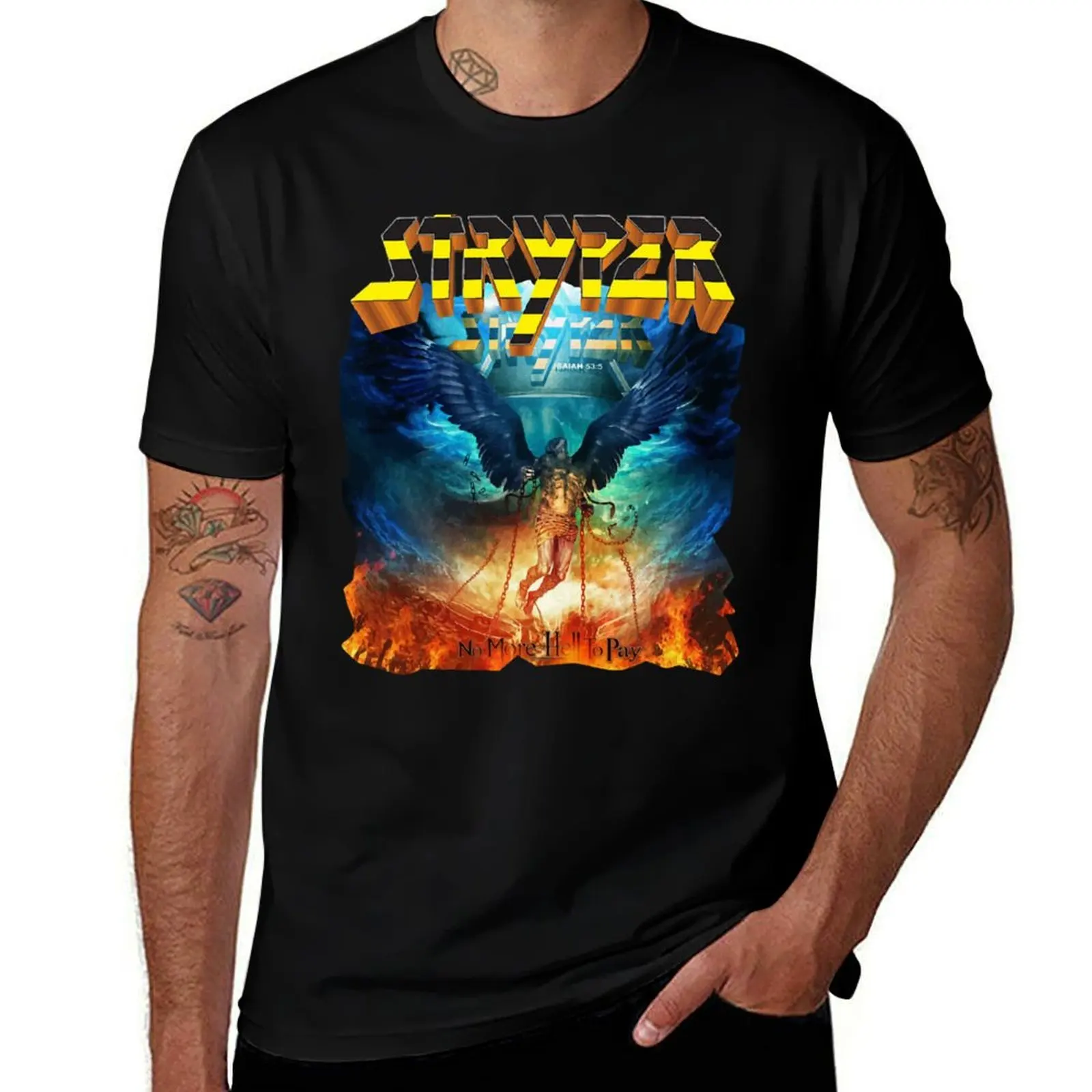 Stryper No More Hell to Pay T-Shirt anime stuff korean fashion anime designer shirts plain white t shirts men