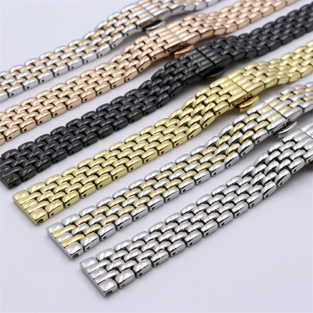 10mm 12mm 14mm 16mm Edelstahl-Uhrenarmband für Damen in Silber, Gold, Schwarz, Roségold, passend für jede Marke – Detail 2