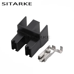 10 set 2 vie H7 cavo per auto cavo femmina connettore a 2 Pin presa per spina automobilistica Include terminale DJ7029C-6.3-21