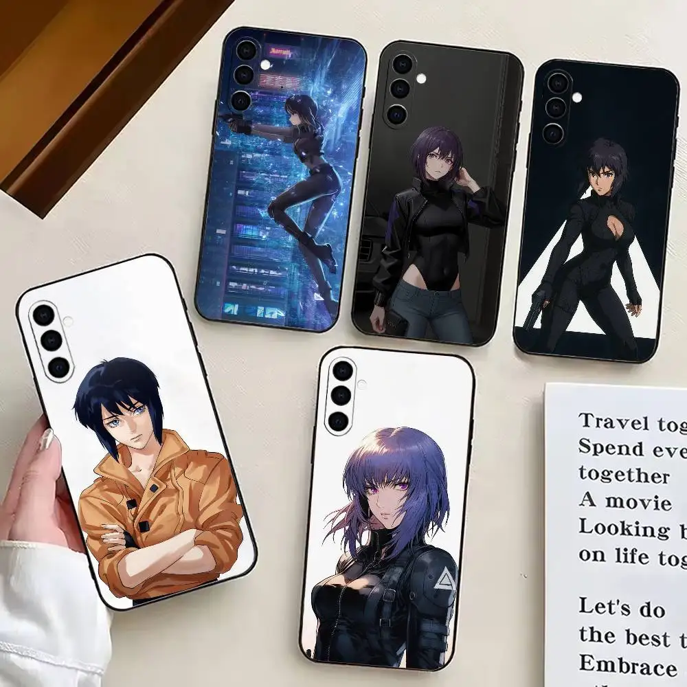 

M-Motoko K-Kusanagi G-Ghost in the S-Shell Phone Case For Samsung Galaxy A73,A72,A71,A70,A53,A52,A51,Others Soft Black Cover