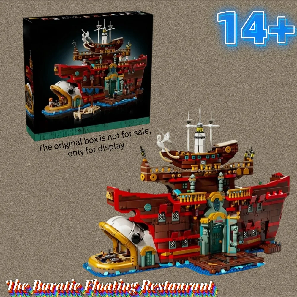 3402pcs Building Block Adventure Style Set Sea Restaurant Building Model For Display Adult Fans Christmas Gift