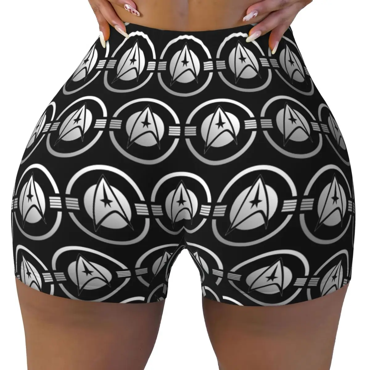 

Шорты для йоги из сериала «Звездные пути», научная фантастика, женские шорты для йоги, спортивные шорты для тренировок в тренажерном зале, волейбольные байкерские шорты для бега