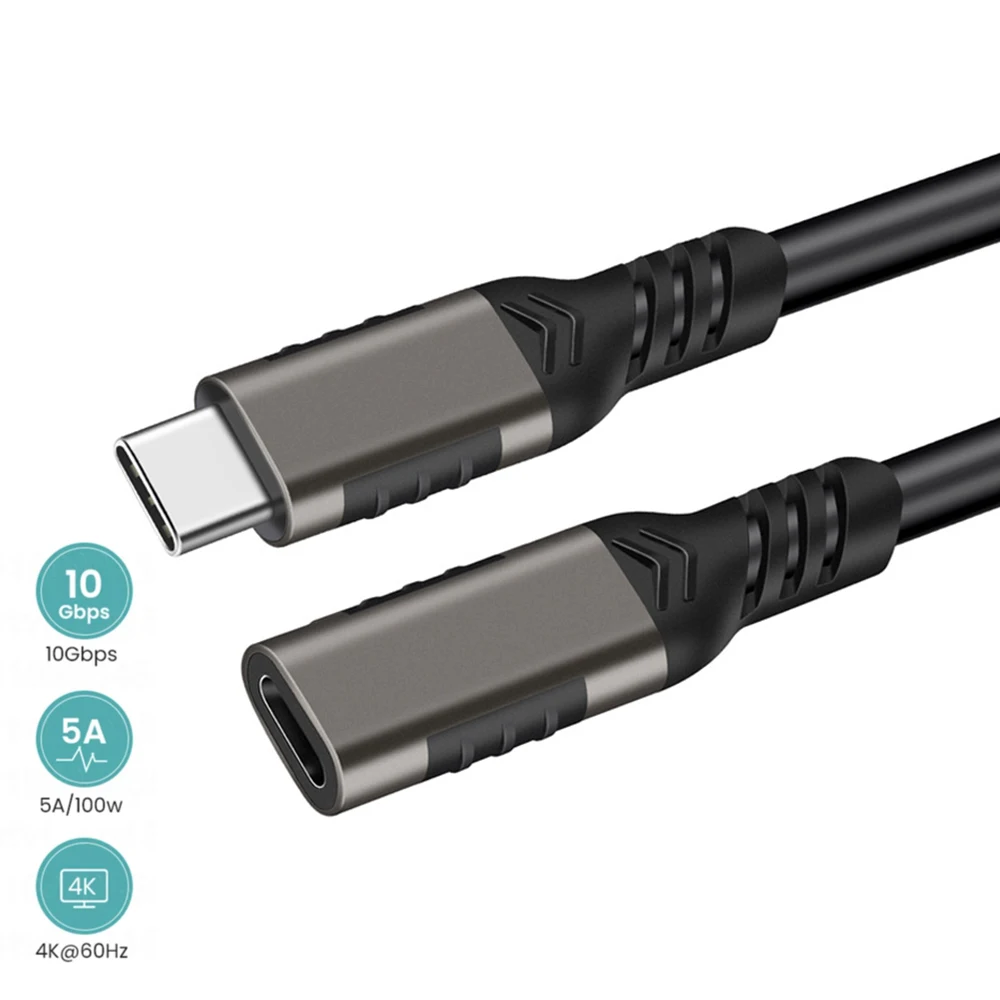 

Type-C Data Cable USB3.2 to Type-C Transmission Cable 10Gbps Hard Drive Cable 3A 60WP Extension Data For Phone Macbook Laptop