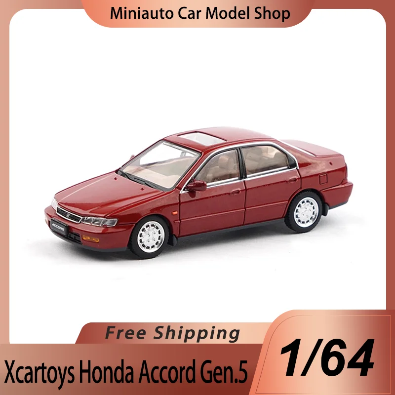 Nuevo en Stock Xcartoys 1:64 Honda Accord Gen.4 aleación roja miniatura Accord Gen.4 Gen.5 Y70-01 Y47-03 coche Diecast modelo juguetes regalo