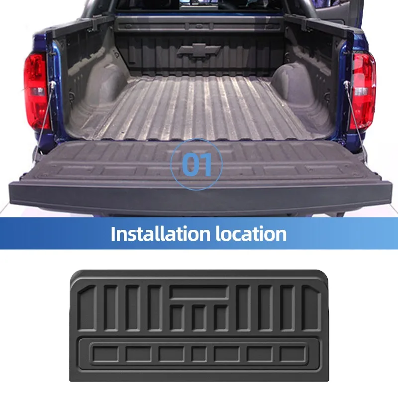 Fußmatten für Chevrolet Chevy Colorado 2015 - 2022, 3D TPE Fußmatten-Set, Allwetter-Autozubehör – Detail 4