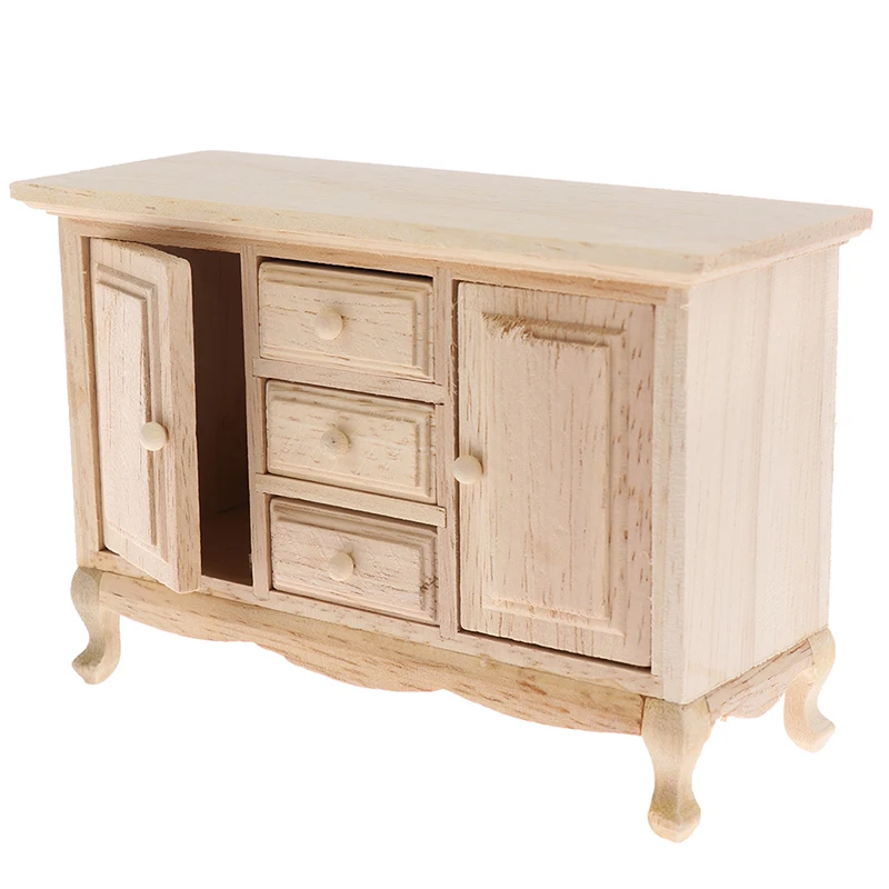 1/12 ドールハウスミニチュアミニ模擬木製キャビネットモデルおもちゃアクセサリー