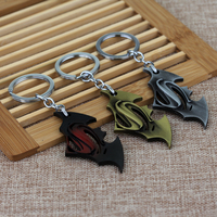 DC Movie Series Batman Metal Enamel Pendant Keychains Toy Charm Hanging Pendant Car Decoration