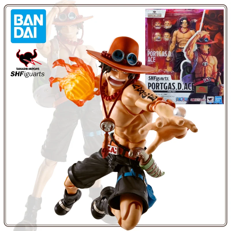 

Bandai SHF S.H.Figuarts One Piece PORTGAS.D.ACE FIRE FIST Figure Finished Model Anime Action Toy Gifts for kids SOLDIER SET