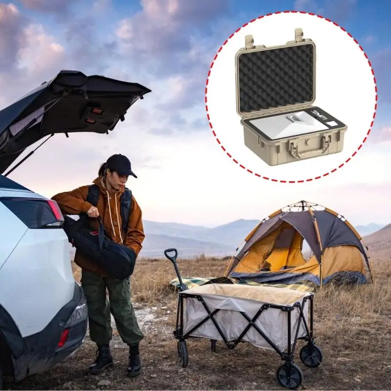 Equipment Waterproof Protective Storage Case 50KG Pressure Resistance For Outdoor Electronic With Adjustable Foam Insert K1KF