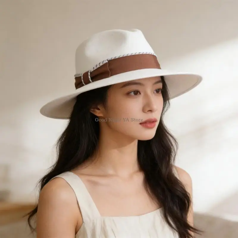  Lightweight Gentleman Hat Wool Fedoras Breathable Design Special Occasion Wear