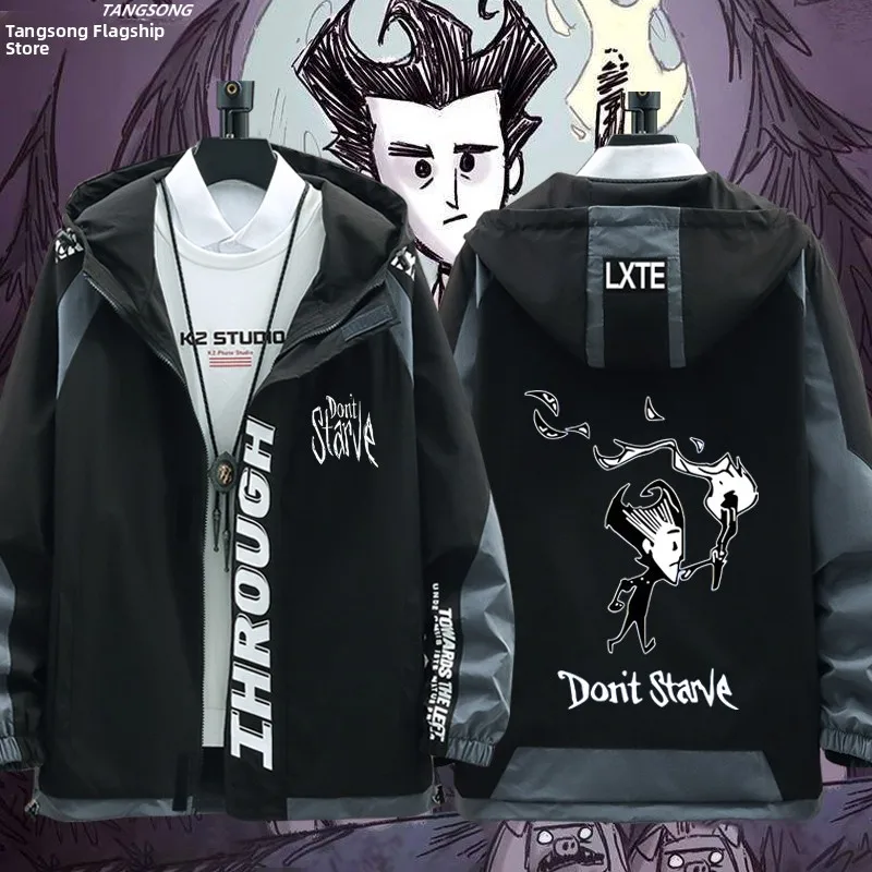 

Куртка-худи унисекс Dont Starve Hunger с молнией, повседневная, свободного кроя, из полиэстера, с длинными рукавами