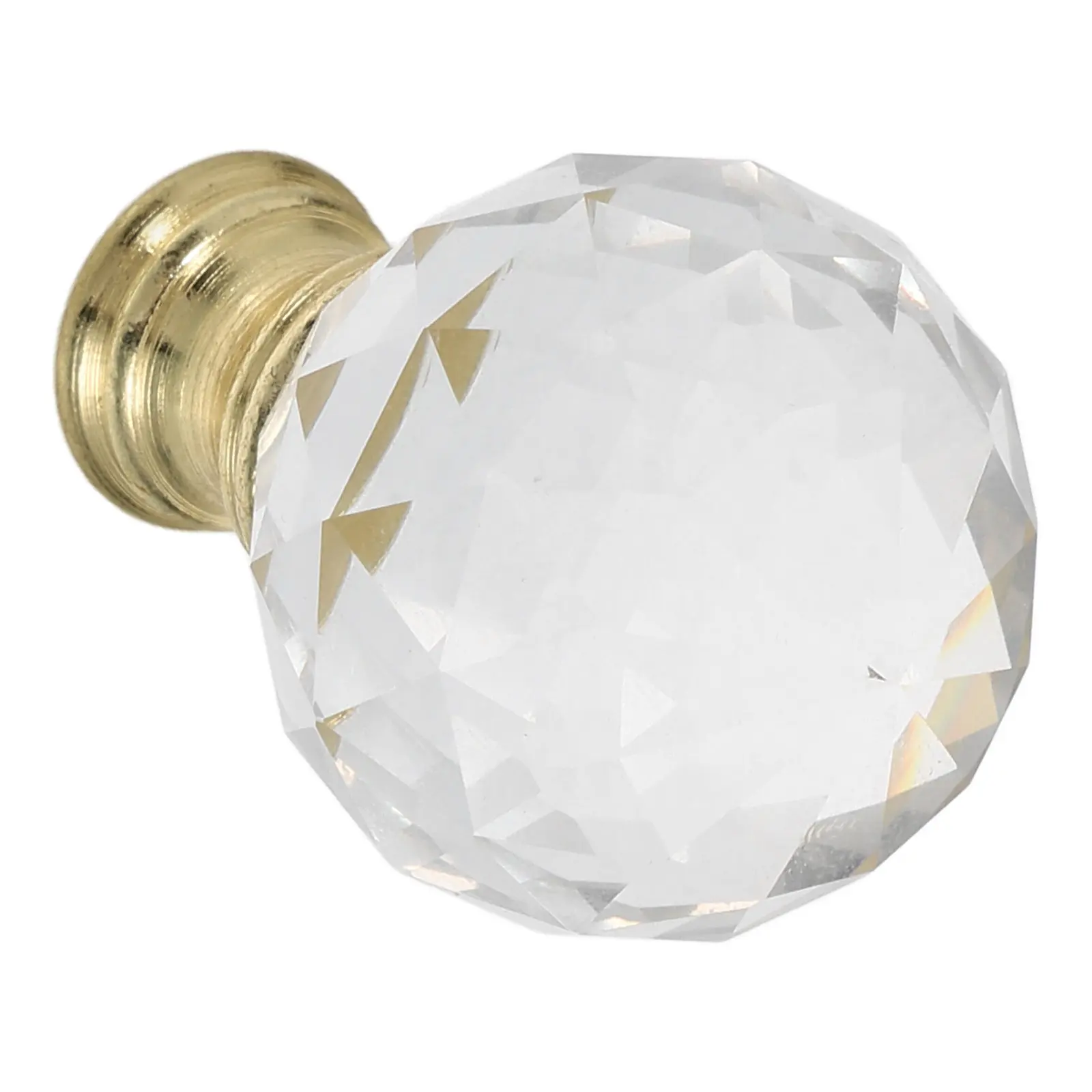 Crystal Lamp Finial Cap Knob Decorative Clear Lamp Finial Topper Easy Install for Table Floor Lamps Lighting Decoration