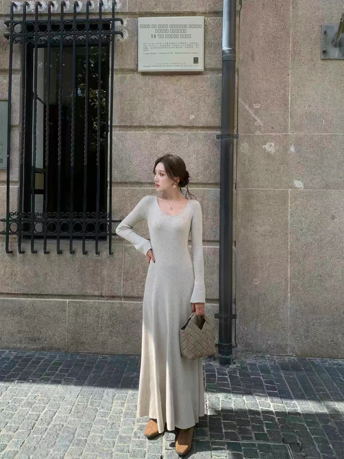 

Вязаный свитер Tina Fairy с длинным рукавом и круглым вырезом, повседневный, приталенный, женский, осенний, модный тренд 2025 года