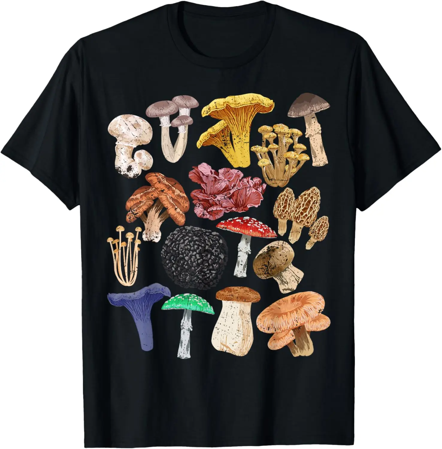 Mushroom Classification Types Mycology for Shroom Hunter T-Shirt