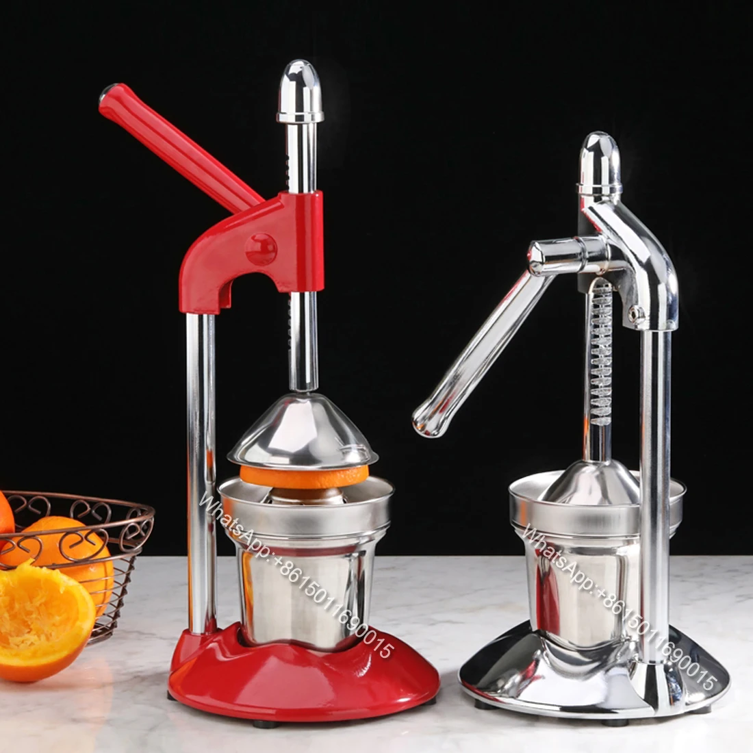 Manual Juicer Stainless Steel Press Plate Commercial Fruit Orange Juice