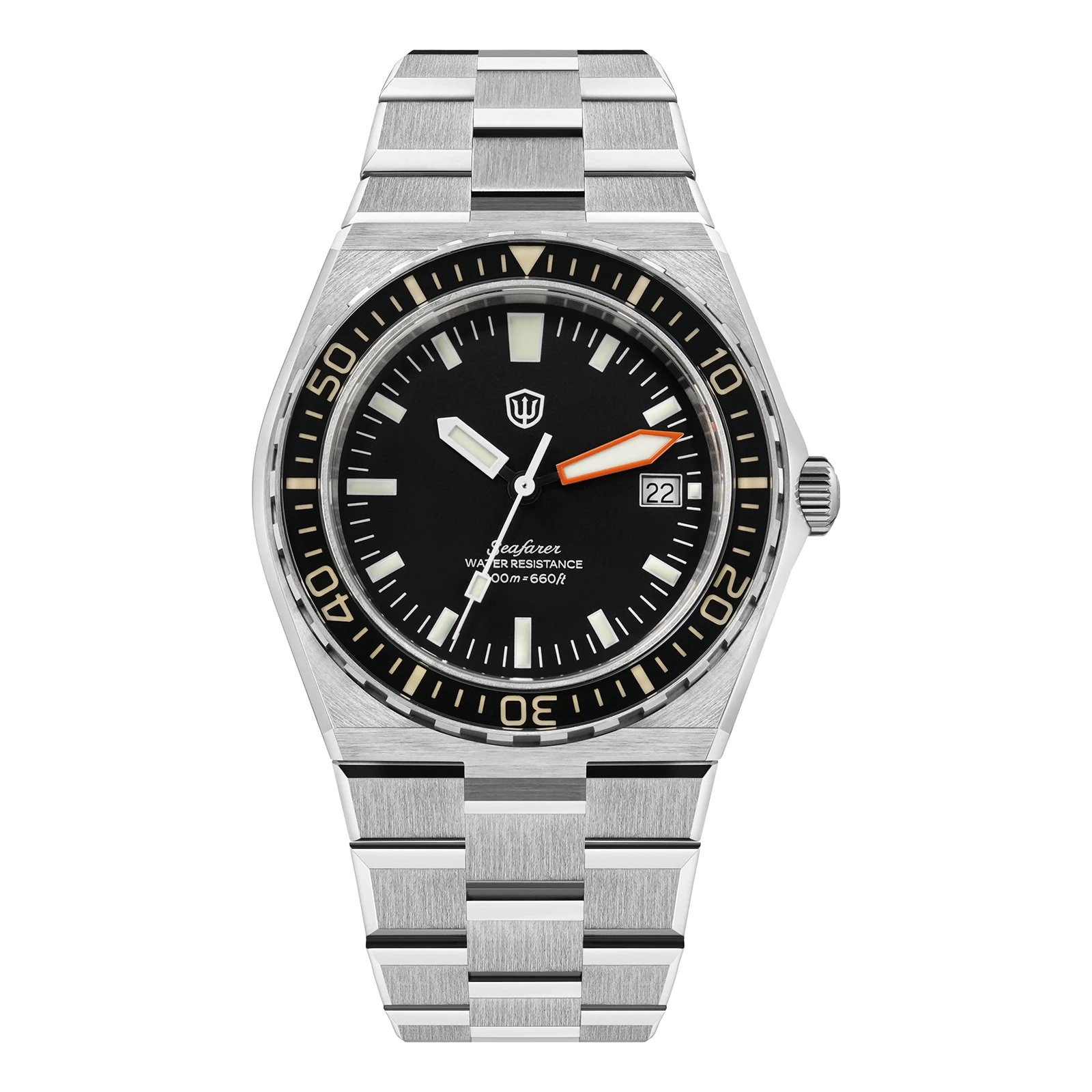 Watchdives WD0017C Uhr VH31 Sweep-Second-Uhrwerk Edelstahl Saphirglas 20Bar Wasserdicht Vintage-Uhren