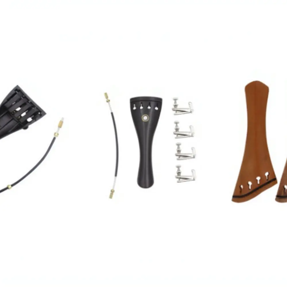 Violin Tailpiece And Tail Cord Kit For 4 4 Size String Instruments Durable Jujube Wood Professional Repair Accessory