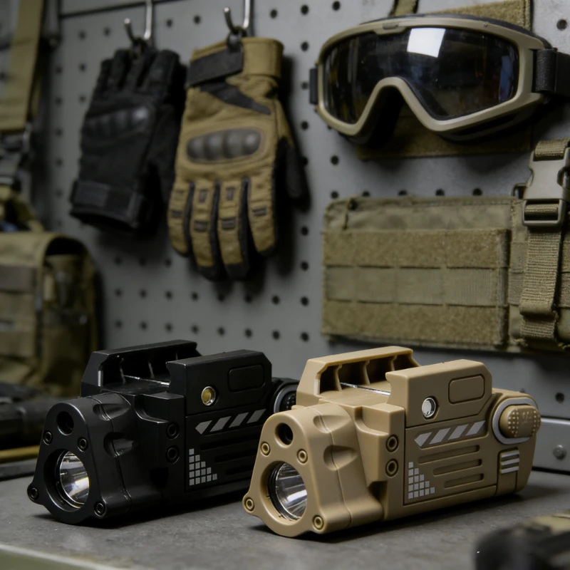 

Новый 2026 SBAL PL Стробоскопический фонарь с красным лазерным целеуказателем, пластиковый прицел, подвесной LED-фонарь для пистолета, для страйкбола и охоты