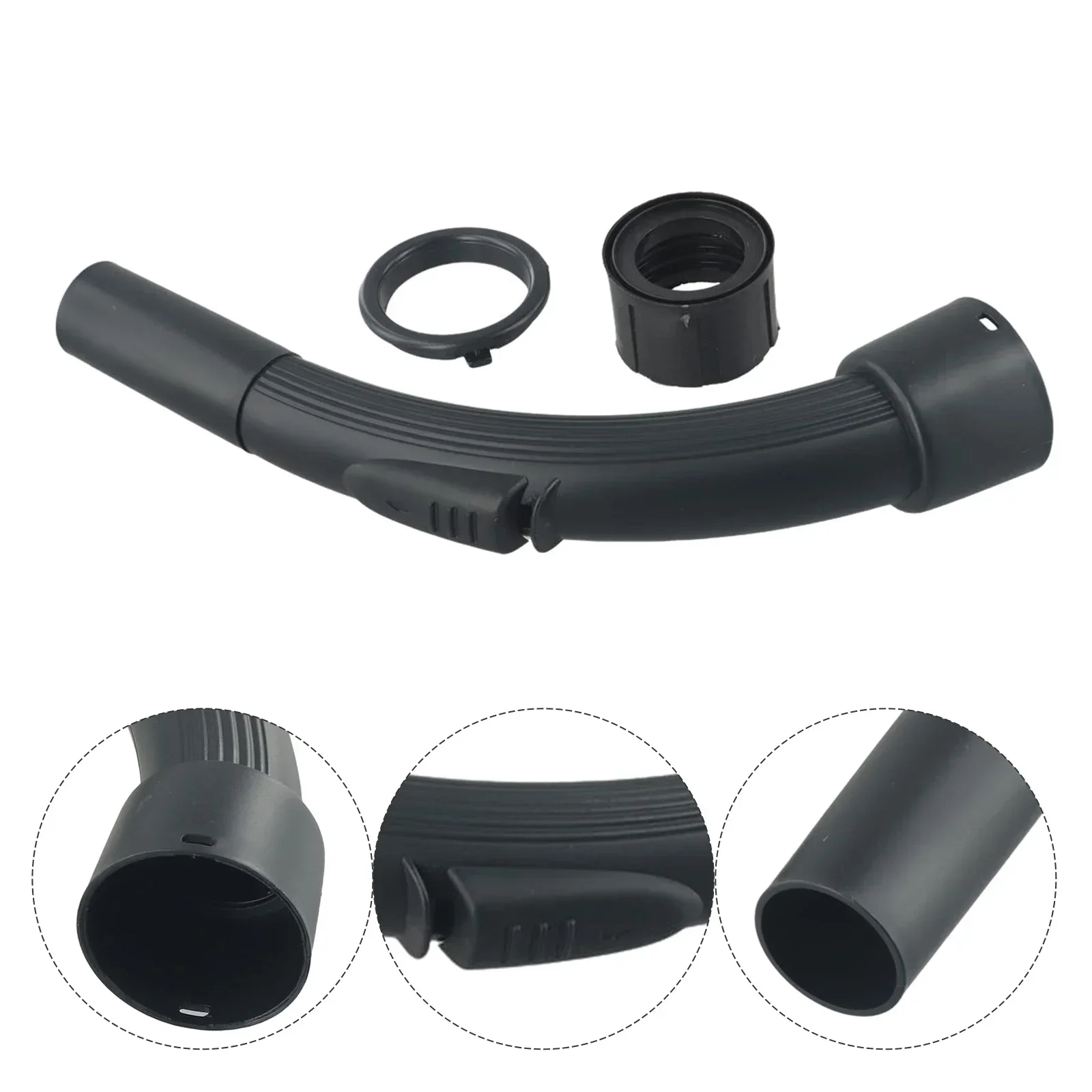 Nozzle Bent Pipe Black Spare Vacuum Cleaner Wand Bent Handle Bend Hose End For Hoover 32mm Home Cleaning Replacement Parts