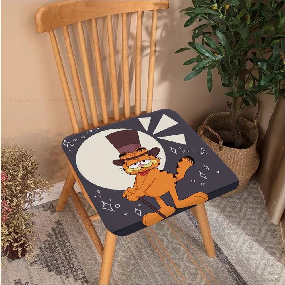 Cartoon G-Garfield Cushion Mat Tie Rope Dining Chair Cushion Circular Decoration Seat For Office Desk Cushions Home Decor