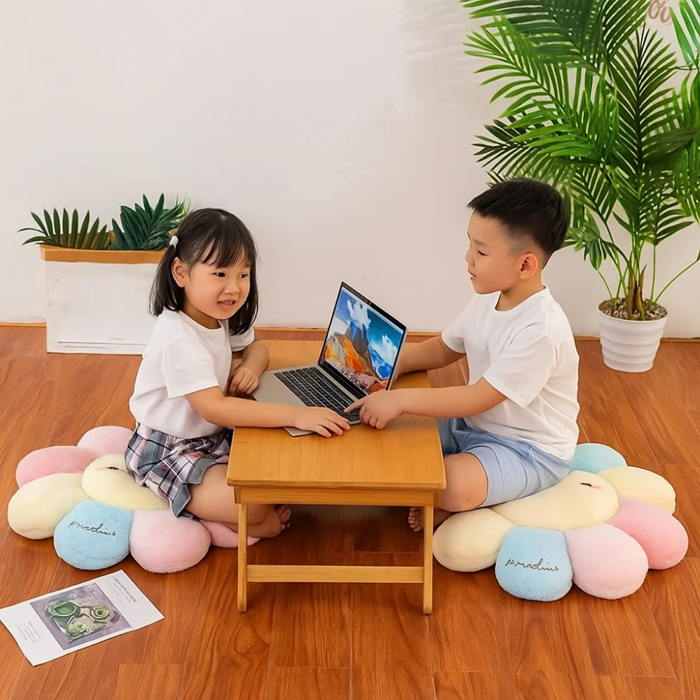 

Comfortable 45cm Colorful Sunflower Cushion Thick Stuffed Large Size Sofa Pillow Soft Seat Cushion Office