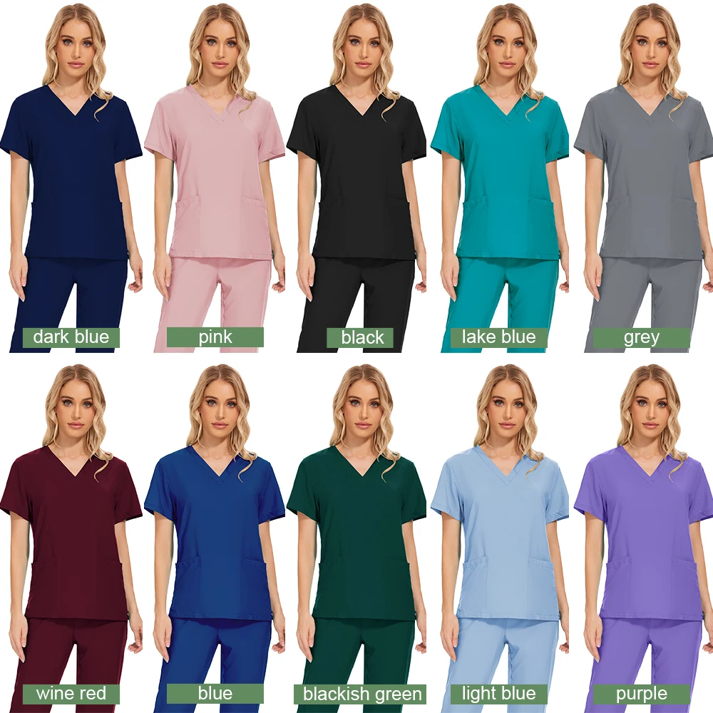 Prezzo all'ingrosso Moda moderna Uniformi mediche Uomo Scrub infermieristico Jogging Scrub Set Uniforme Abbigliamento da lavoro medico maschile e femminile