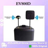 EV800D 5.8G 40CH Diversity FPV Goggles with 5 Inch HD Screen DVR Recording, Built-in Battery for FPV Racing Drone
