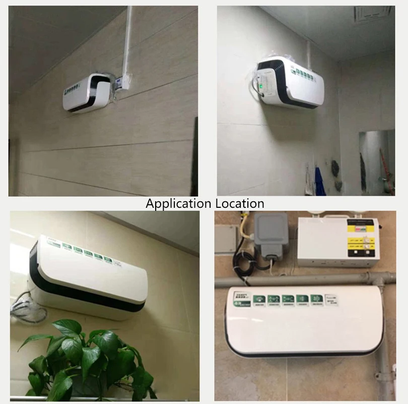 جهاز تنقية هواء مثبت على الحائط للمرحاض وإزالة رائحة المرحاض