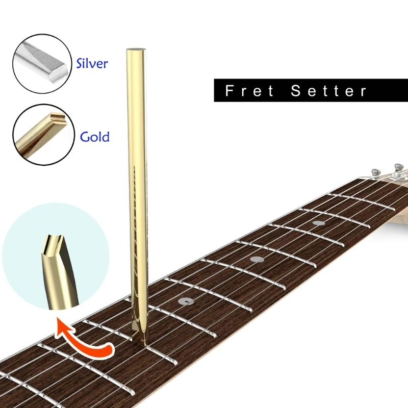 Guitar Fret Wire Twisted Loose Reset Punch Needle Guitar Fret Tool Stringed Instrument Installation Repair Accessories