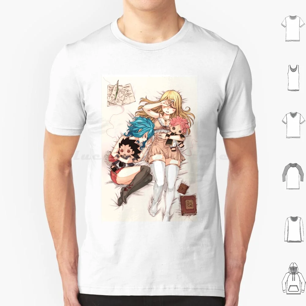 Lucy T Shirt Big Size 100% Cotton Lucy Levy Gajeel Natsu