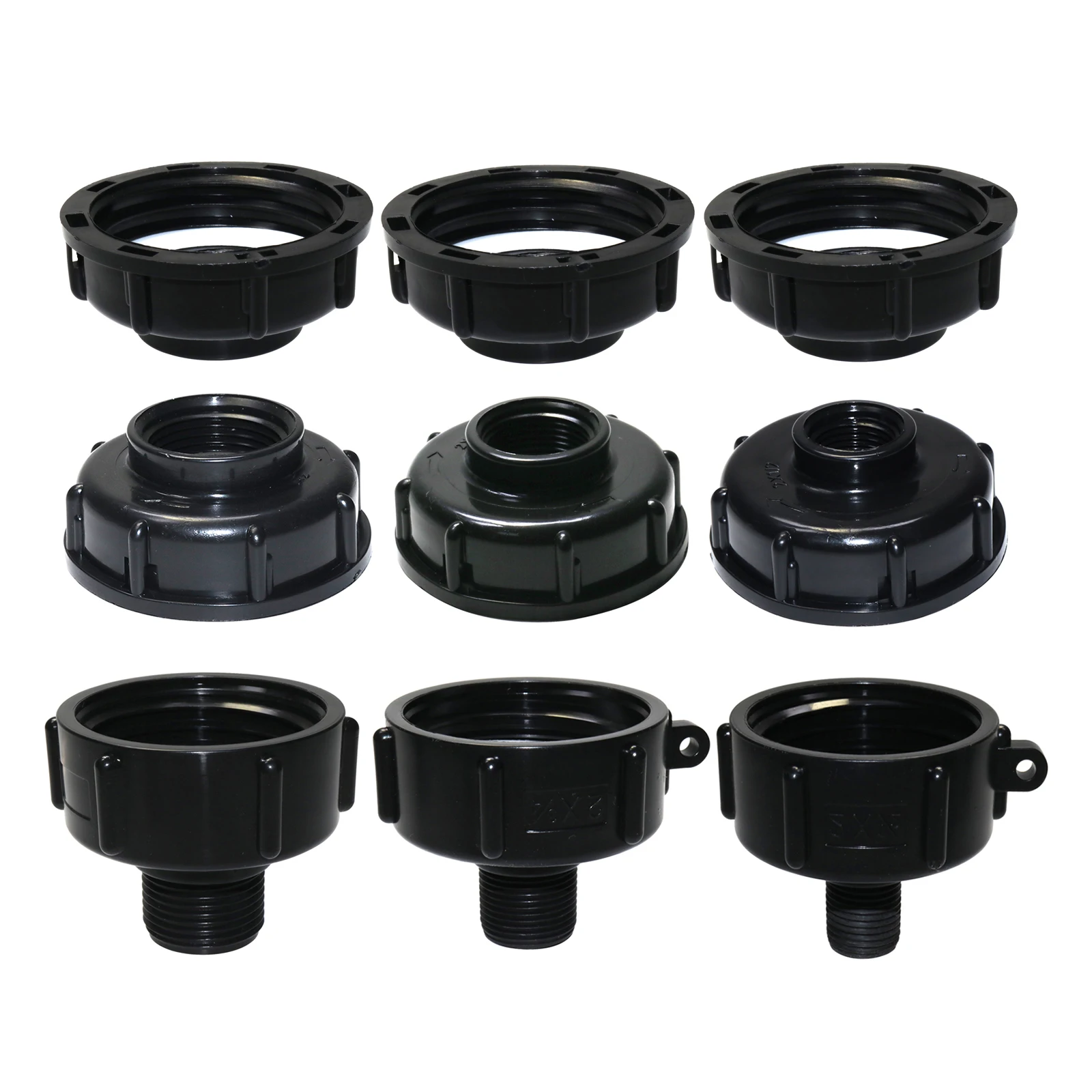 10Pc IBC water tank adapter IBC garden faucet adapter cover Garden irrigation drip irrigation accessories S60*6 G1'' 3/4'' 1/2''
