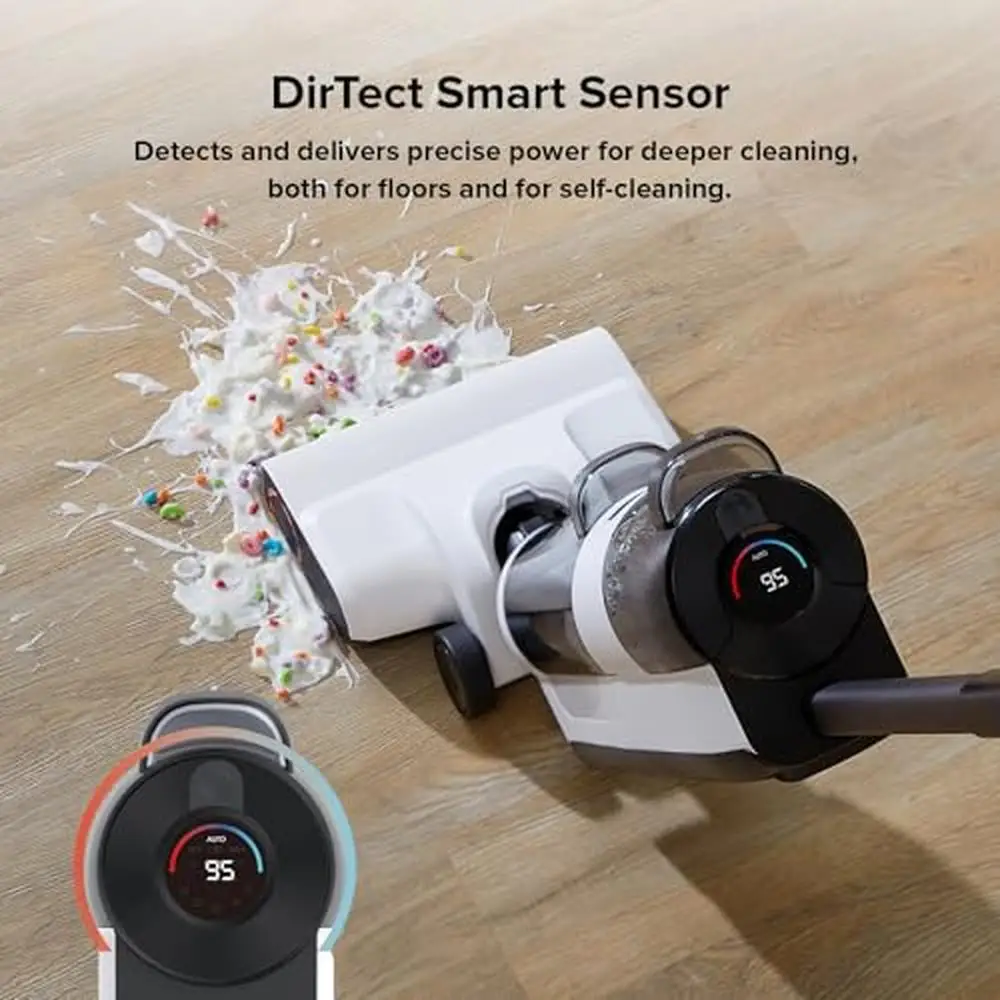 Powerful Cordless Vacuum Mop Combo with Self-Cleaning System 17000Pa Suction Smart Sensor No Brand