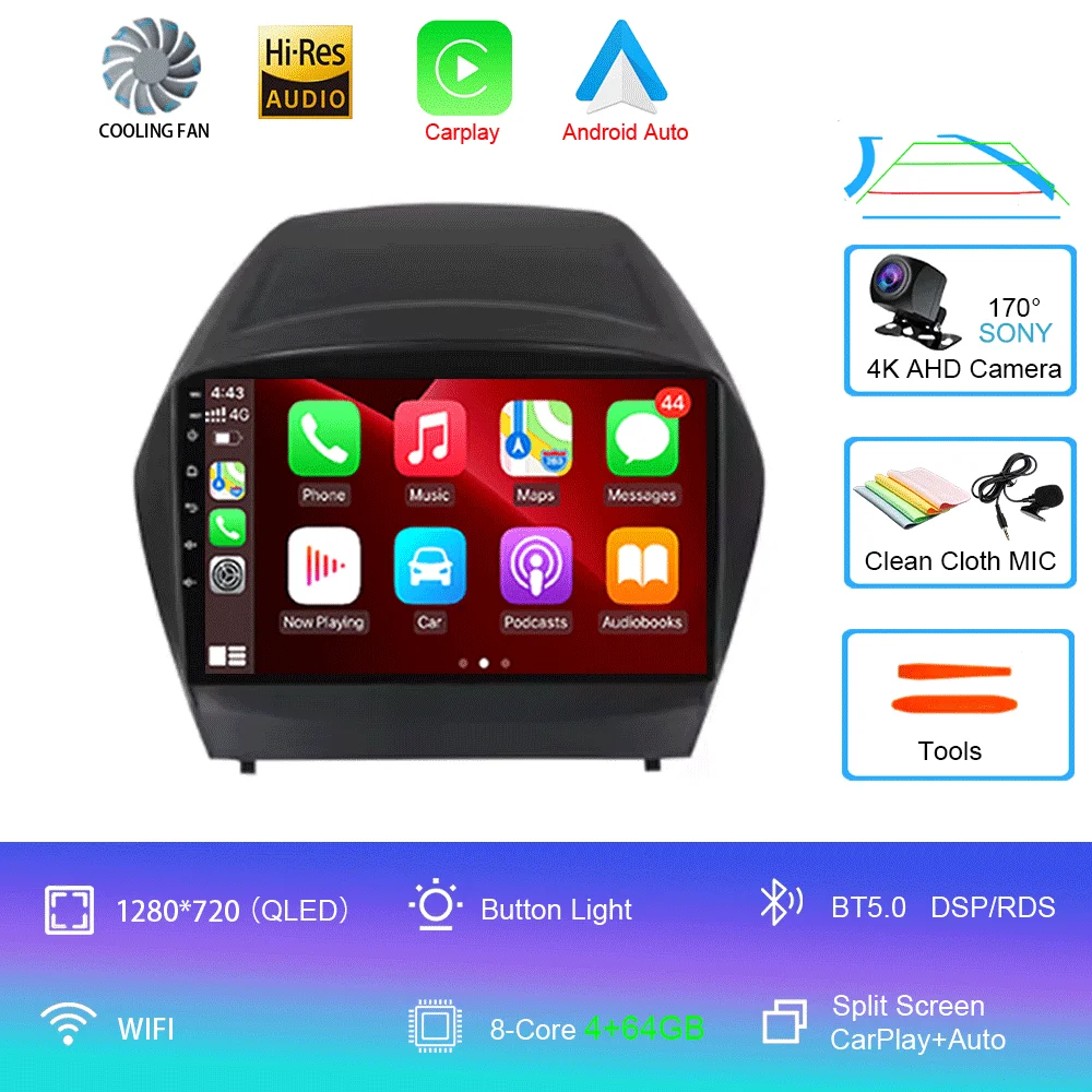 Voor HYUNDAI TUCSON IX35 2012 2013 2014 2015 8-core 4G WIFI Android 16 Auto Multimedia Stereo Auto DVD Speler Navigatie GPS Radio